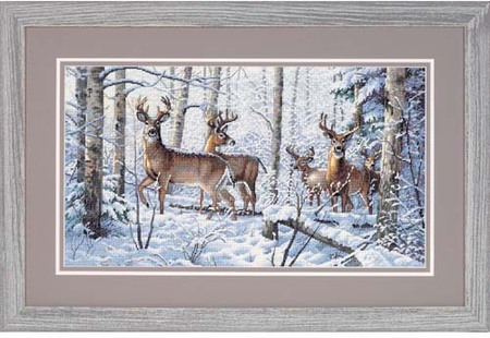 Gold Collection Woodland Winter Counted Cross Stitch Kit